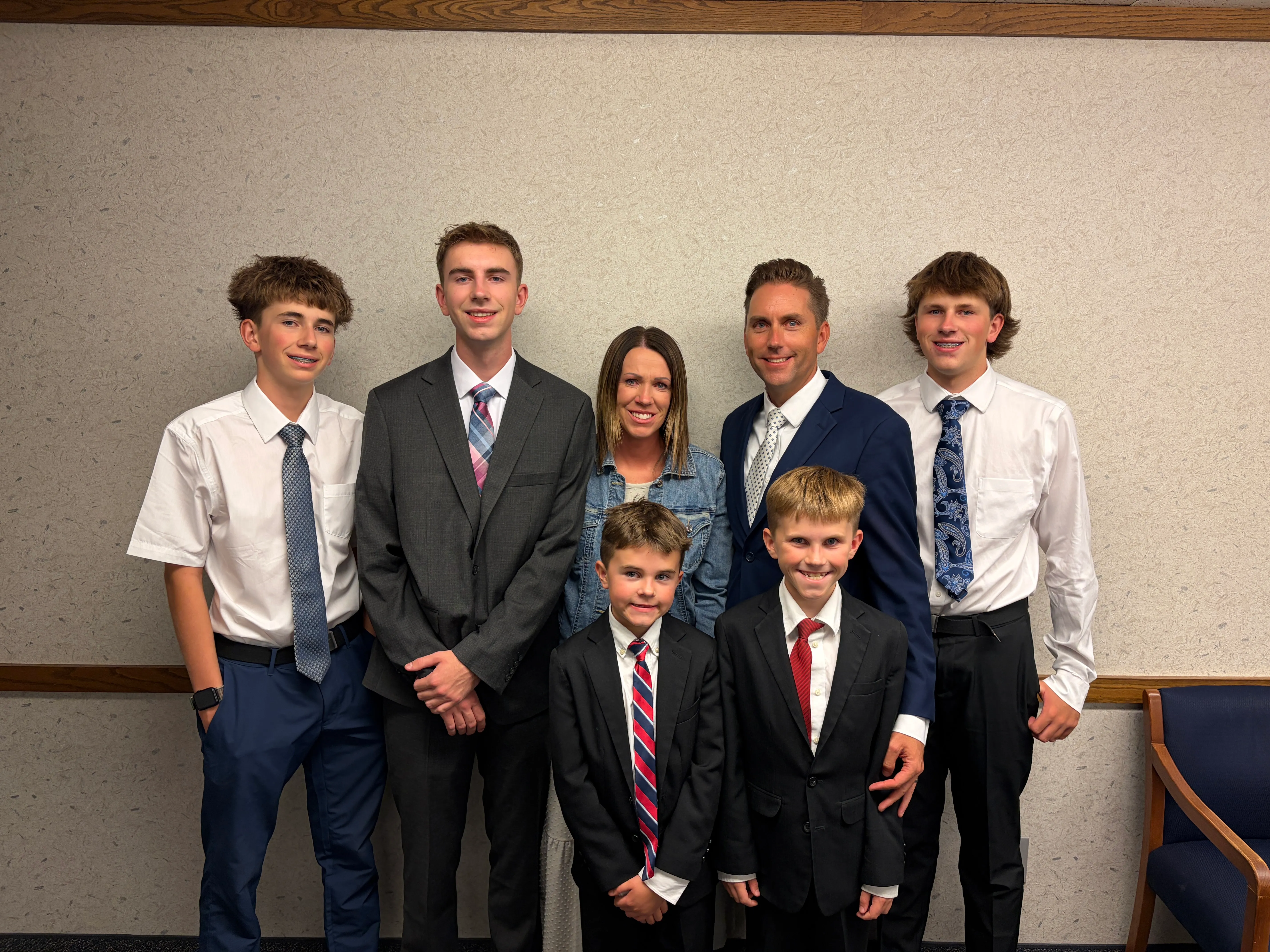 Jaron with his family